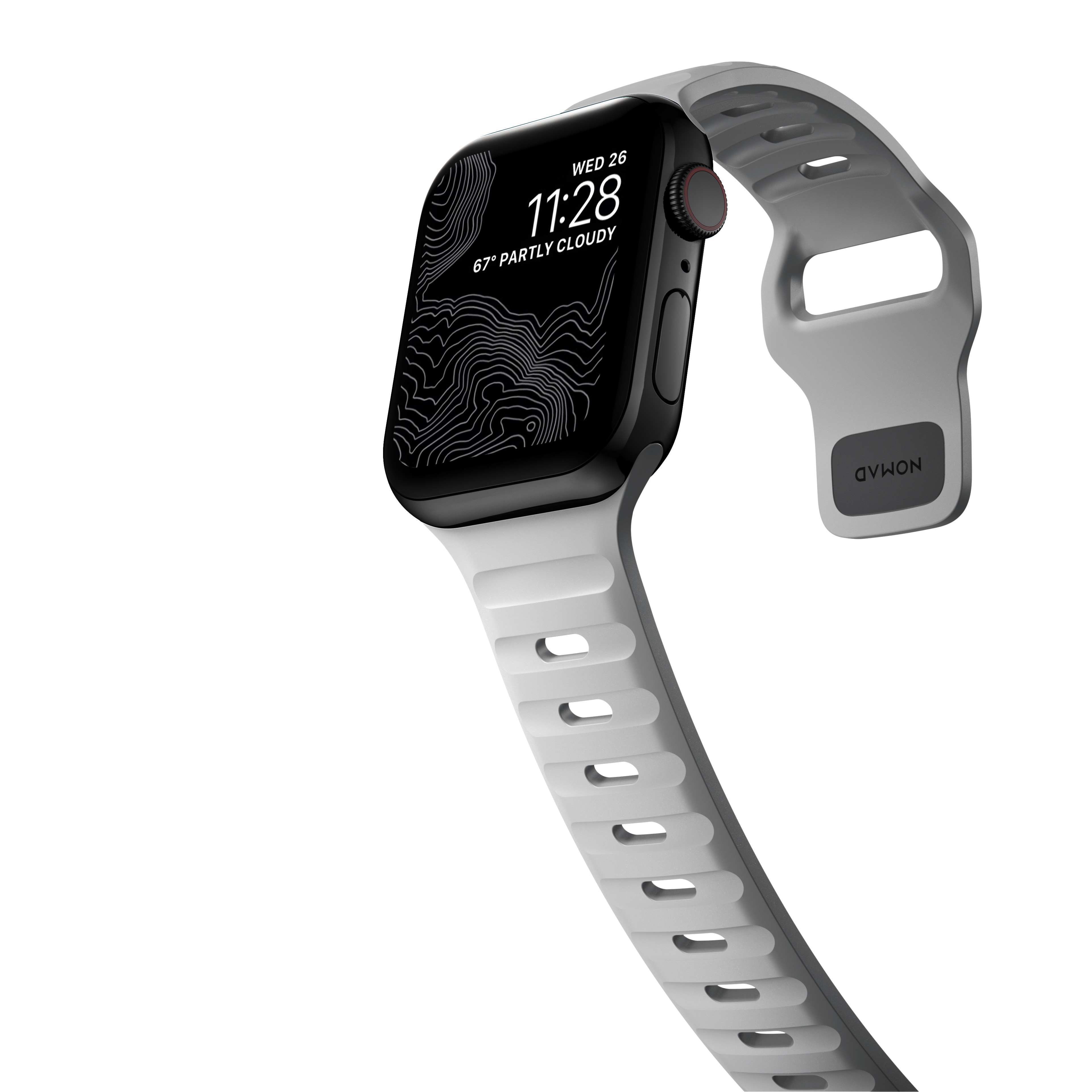 Apple Watch SE 44mm Sport Band Lunar Gray