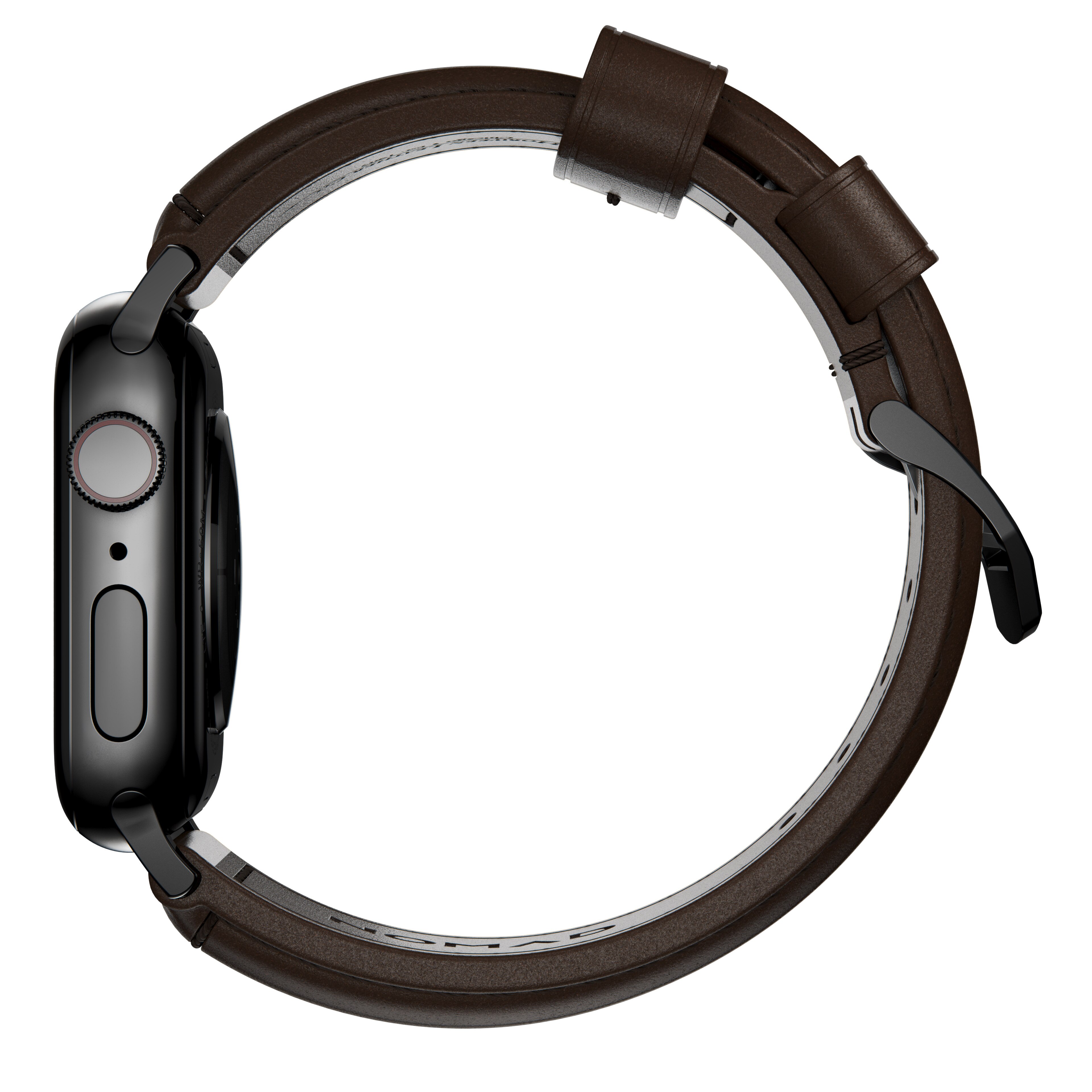 Traditional Band Apple Watch 38/40/41mm Rustic Brown (Black Hardware)