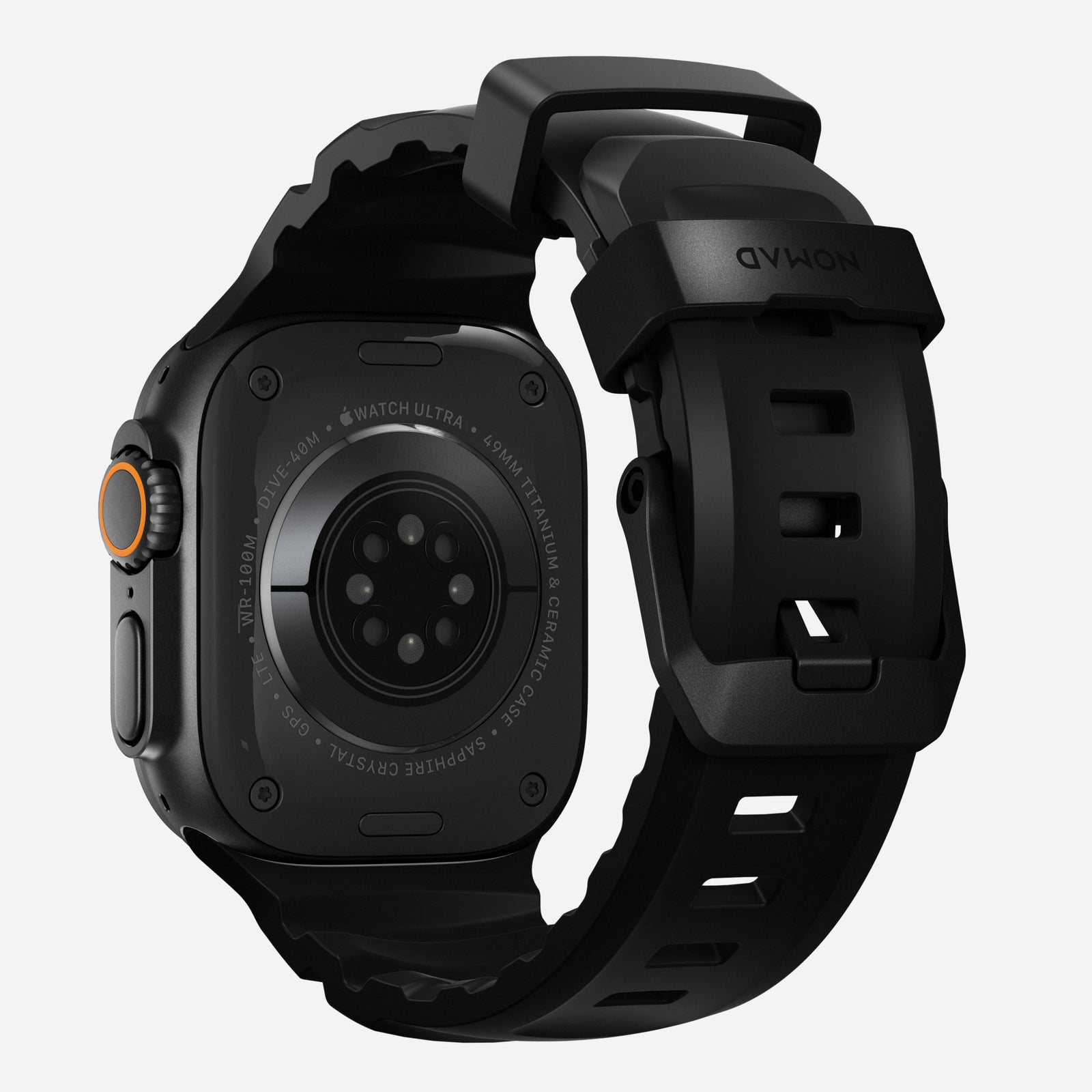 Apple Watch Series 10 46mm Rocky Point Band Carbon Black (Black Hardware)