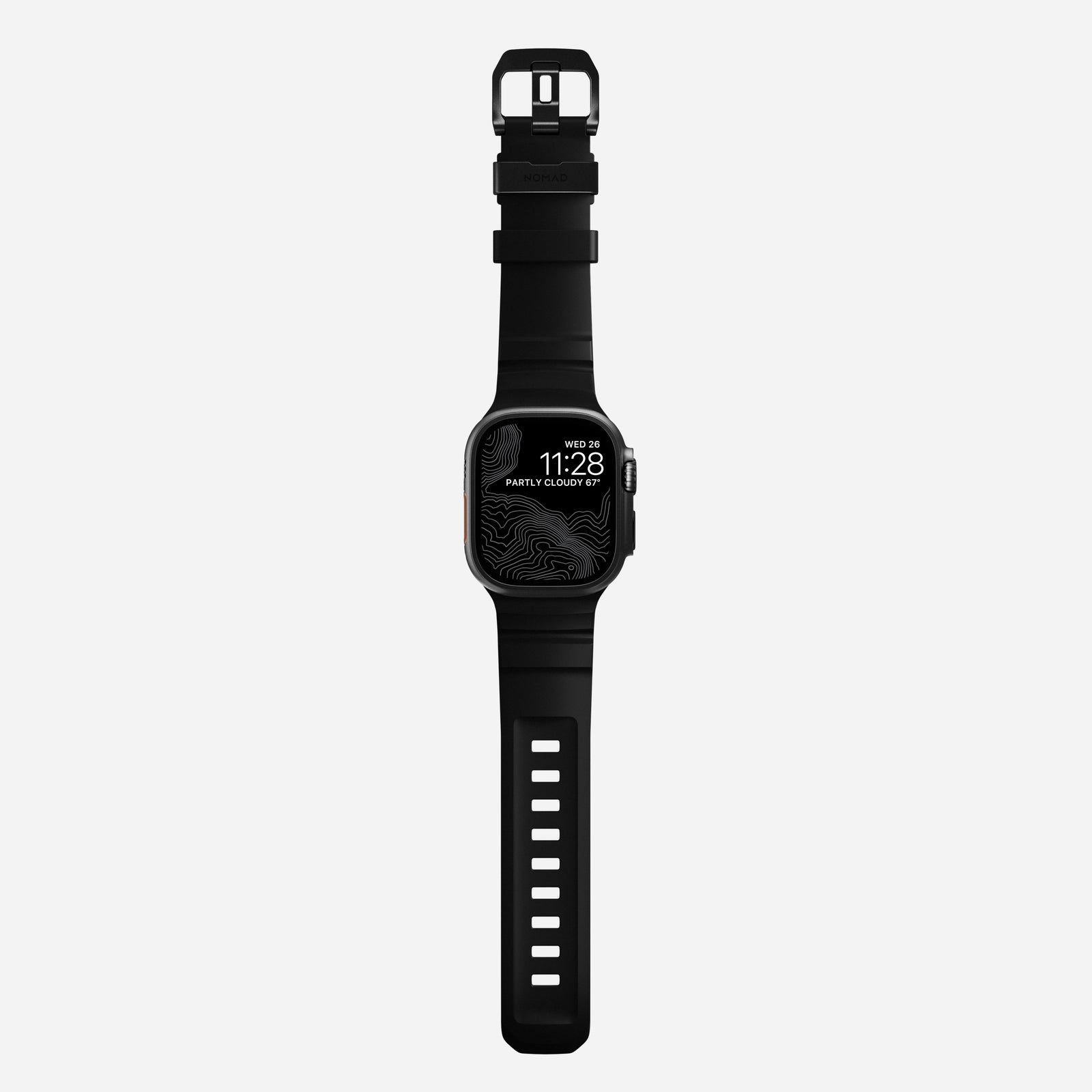 Apple Watch Series 10 46mm Rocky Point Band Carbon Black (Black Hardware)
