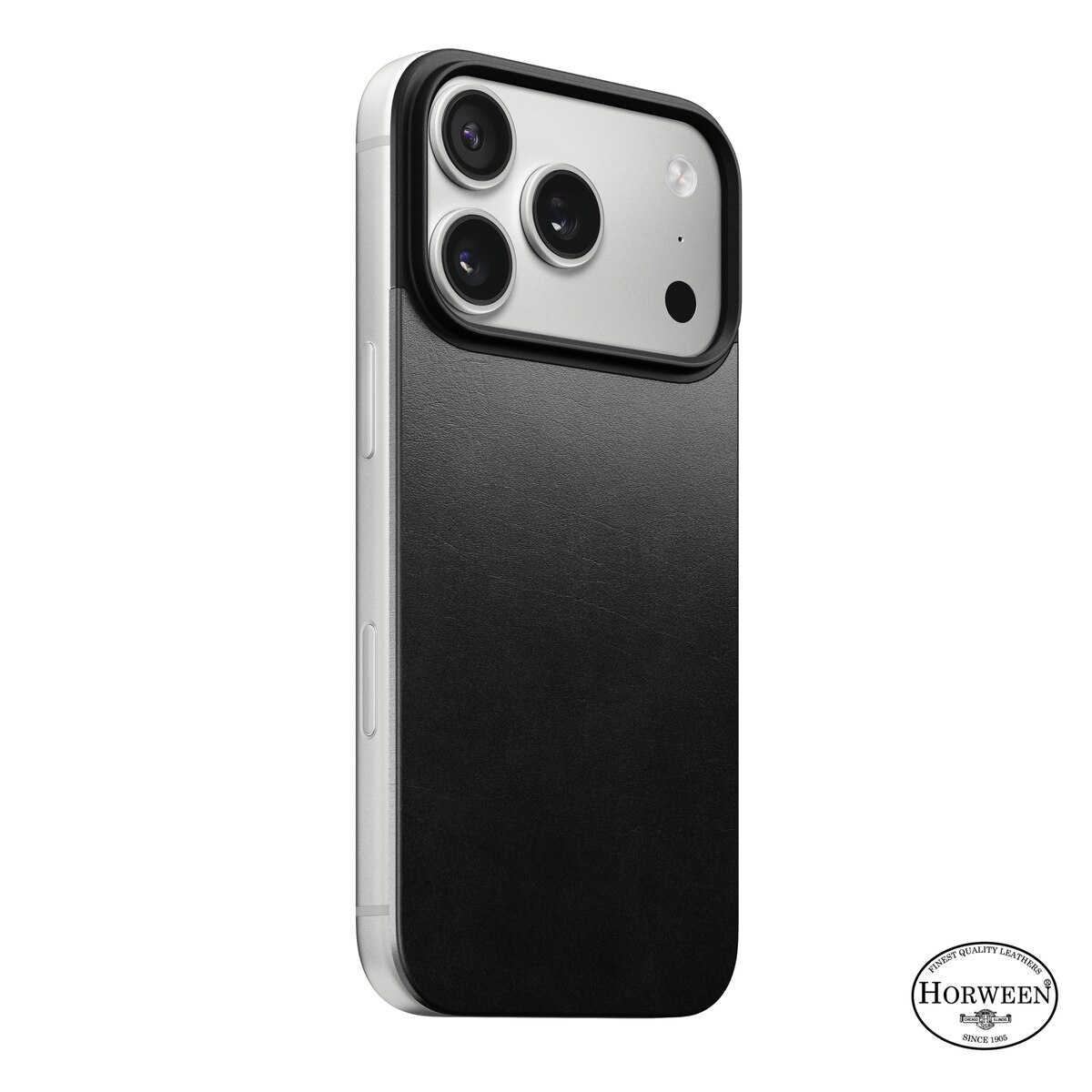 iPhone 17 Pro Magnetic Leather Back Black