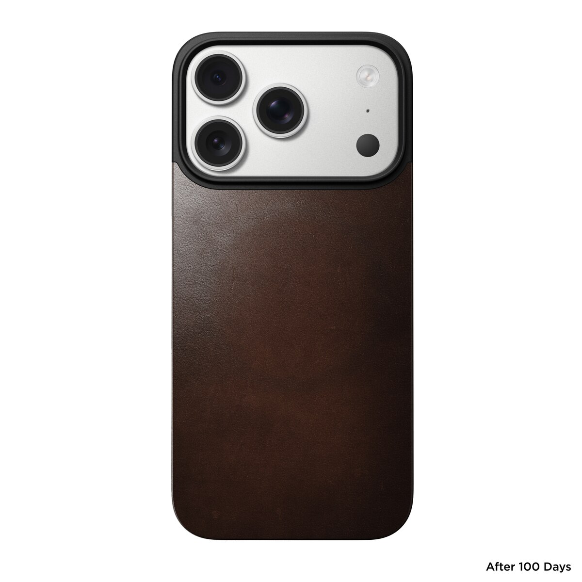 iPhone 17 Pro Magnetic Leather Back Rustic Brown