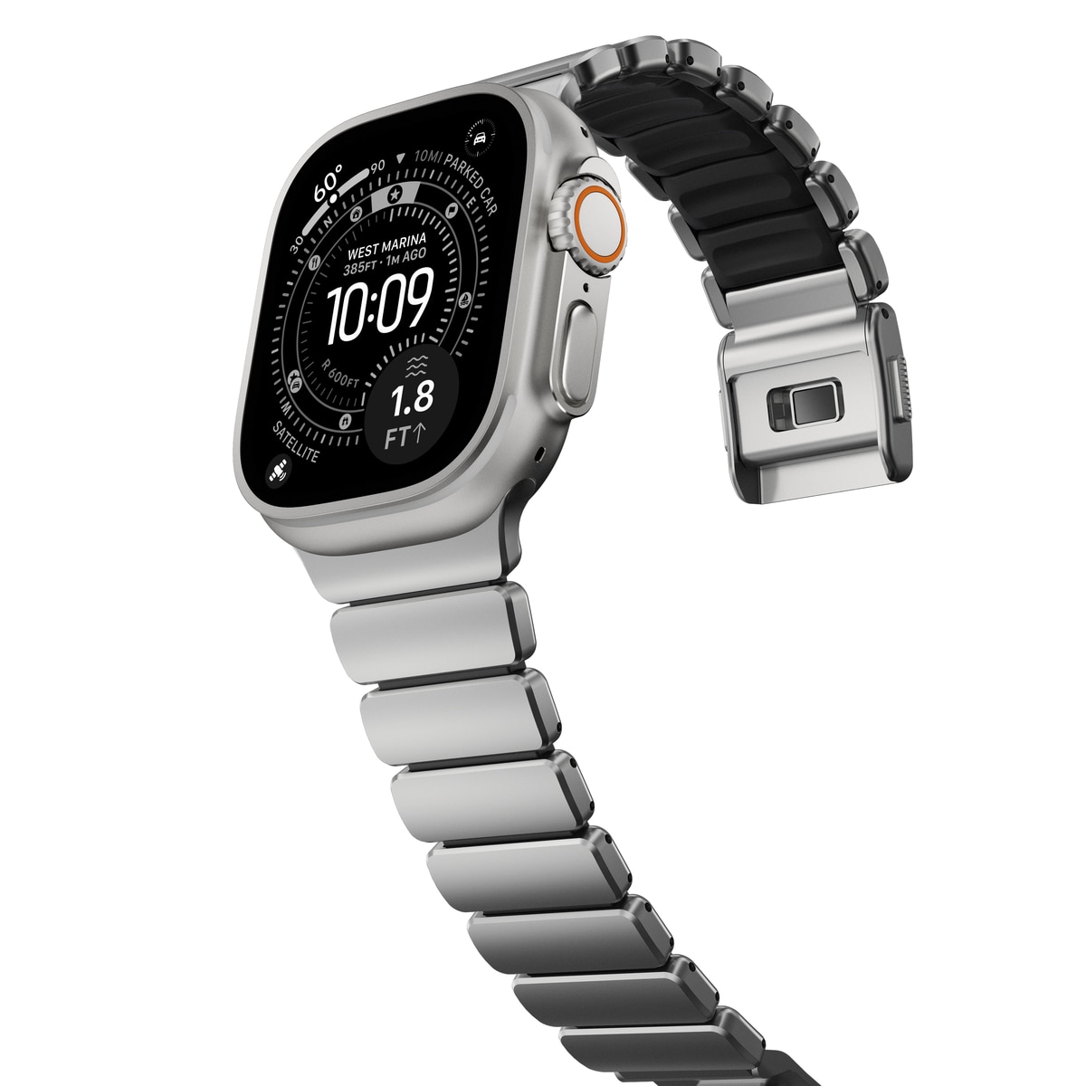 Stratos Band Apple Watch Ultra 49mm 2nd Gen Black Titanium - Black