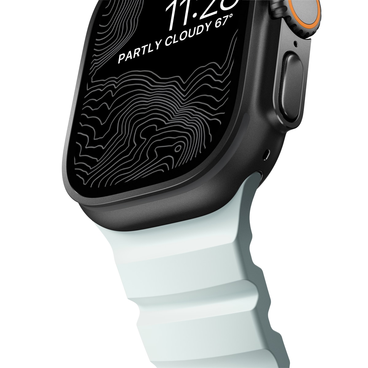 Apple Watch Series 4-6 44mm Rocky Point Band Icy Blue Glow (Black Hardware) - Limited edition