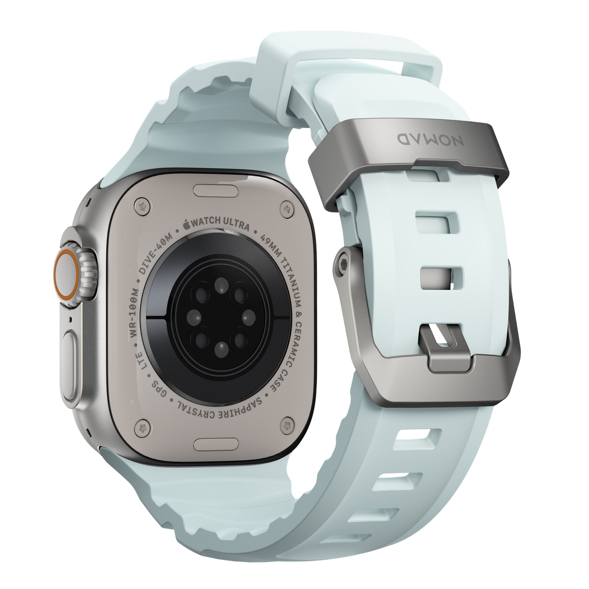 Apple Watch Ultra 49mm 2nd Gen Rocky Point Band Icy Blue Glow (Natural Hardware) - Limited edition