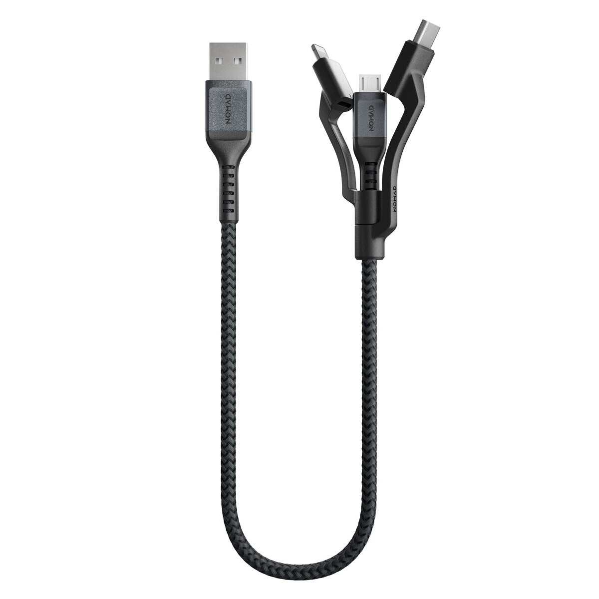 Kevlar Universal Cable USB-A 0.3m Black