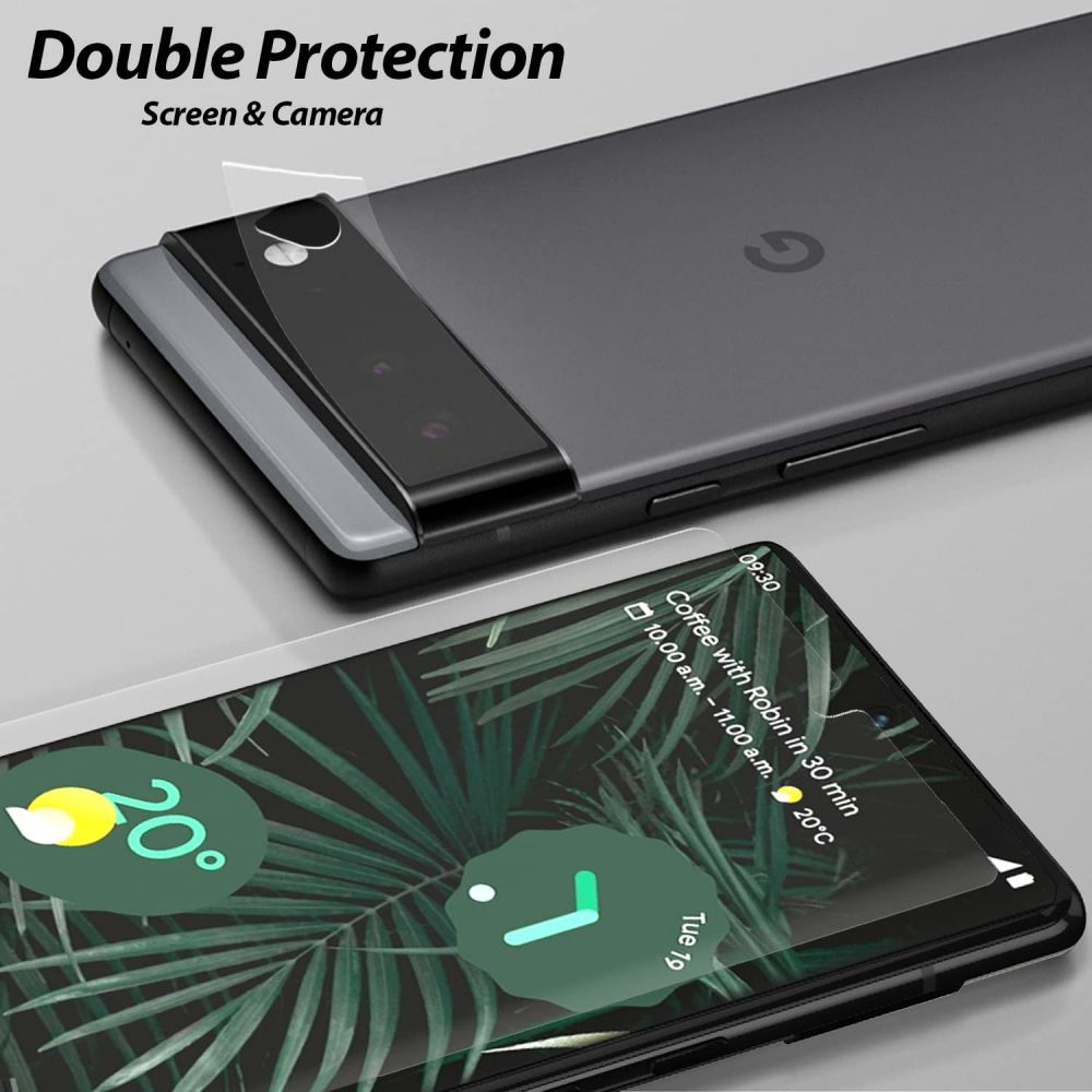 Dome Glass Screen Protector Google Pixel 6 Pro (2-pack)