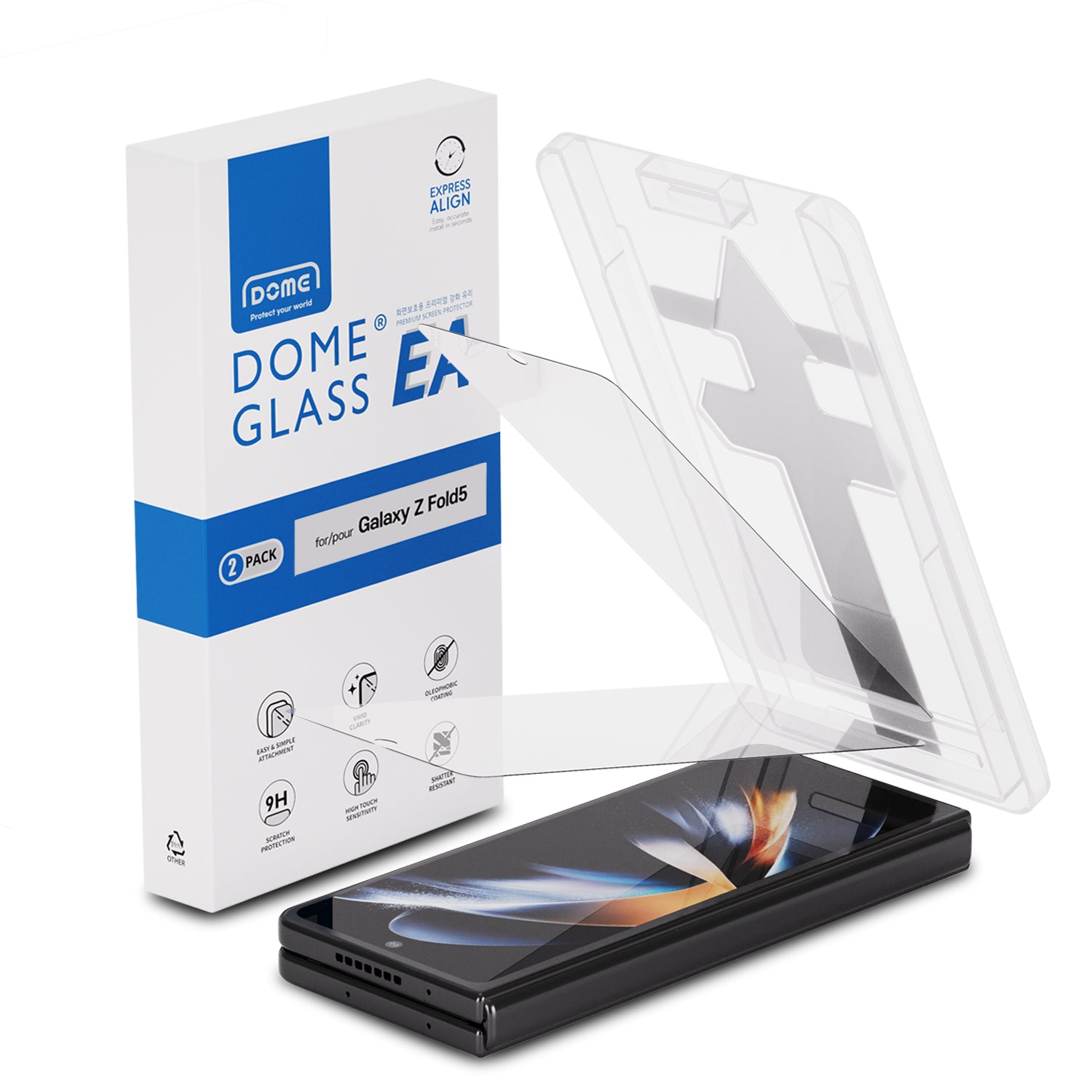 EA Glass Screen Protector Samsung Galaxy Z Fold 5 (2-pack)