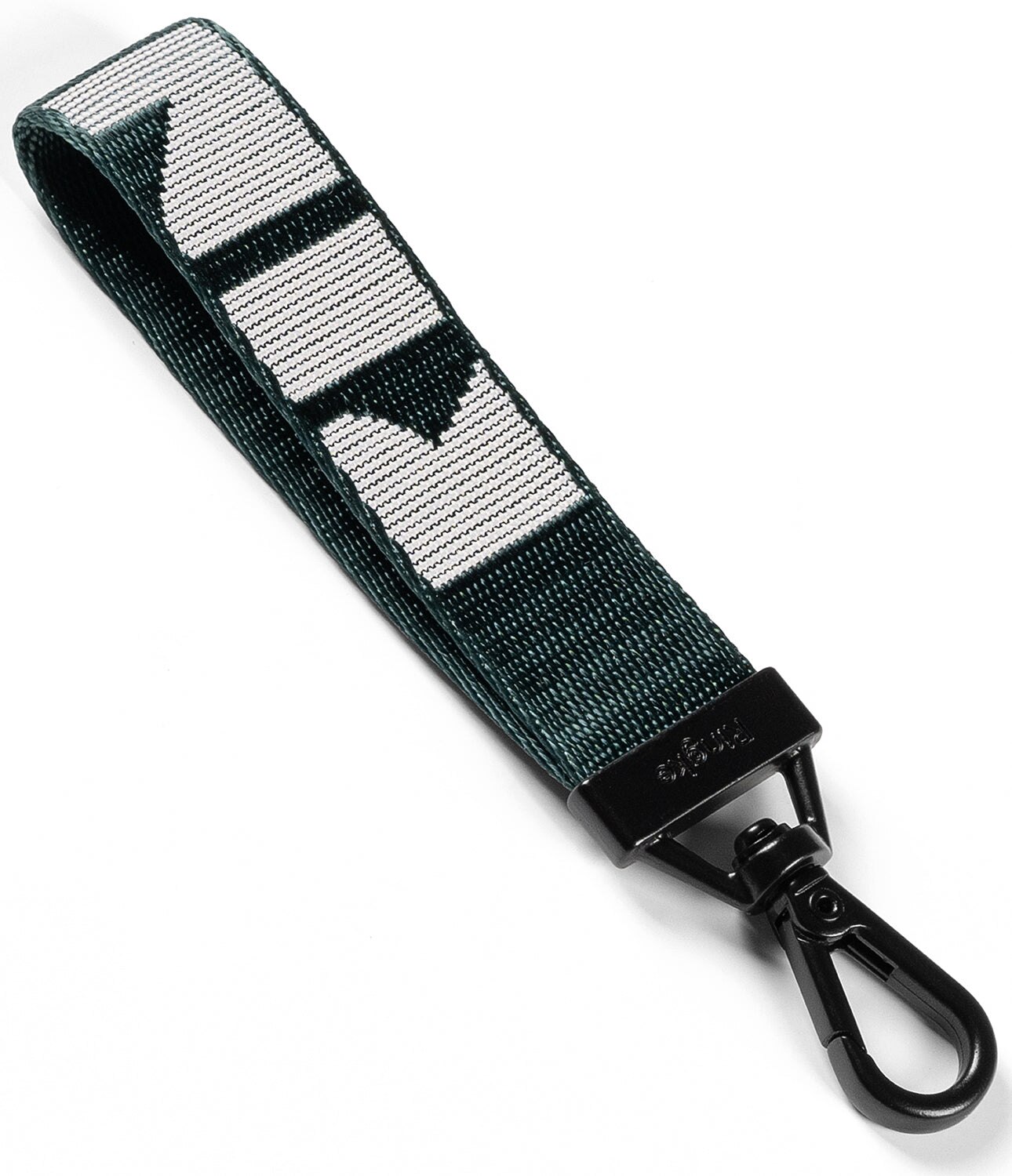 Key Ring Strap Lettering Peacock Green