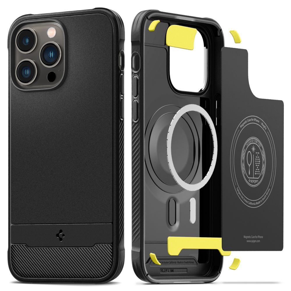 iPhone 14 Pro Case Rugged Armor Mag Black