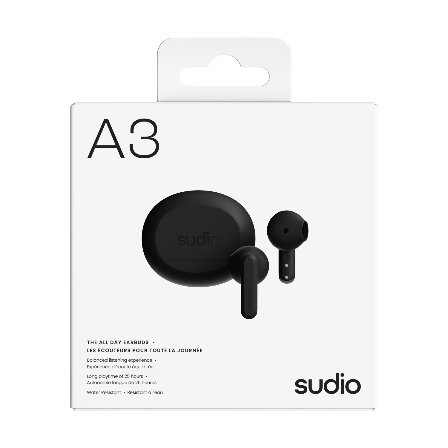 A3 Trådløse In-ear Høretelefoner Sort