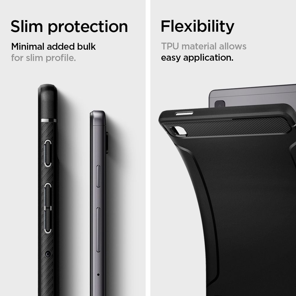 Samsung Galaxy Tab A7 Lite Case Rugged Armor Black