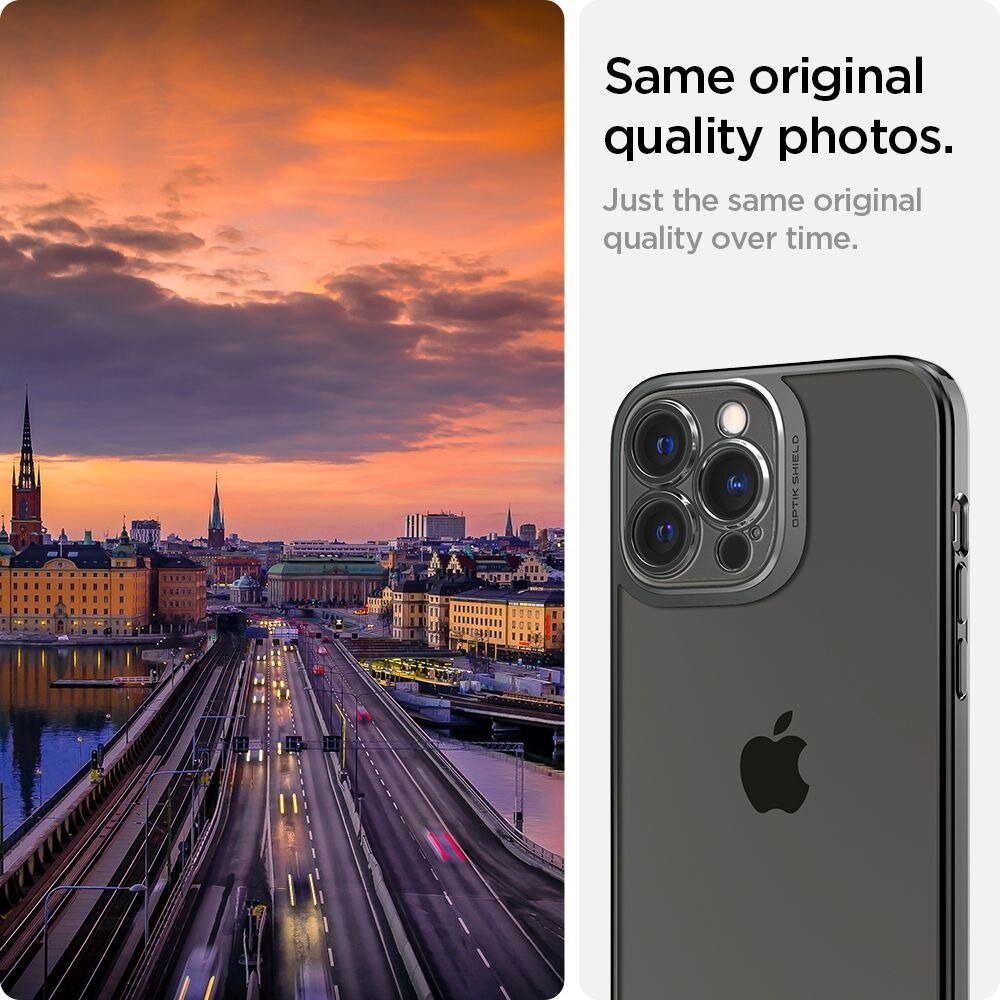 Optik Crystal iPhone 13 Pro Max Chrome Grey