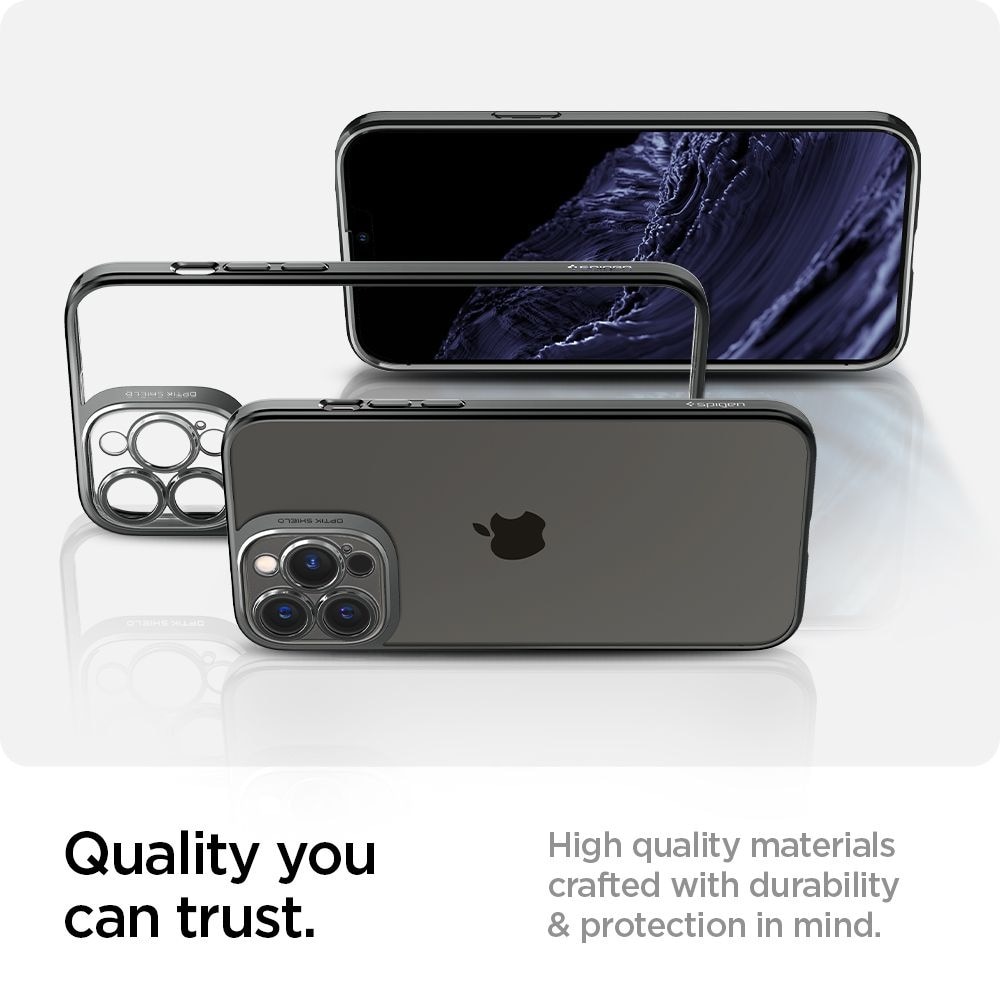 Optik Crystal iPhone 13 Pro Chrome Grey