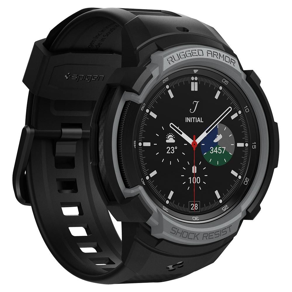 Samsung Galaxy Watch 4 Classic 46mm Case Rugged Armor Pro Black