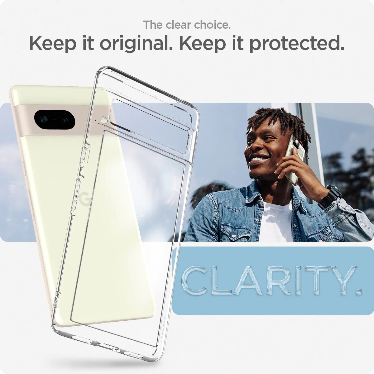 Google Pixel 7 Case Ultra Hybrid Crystal Clear