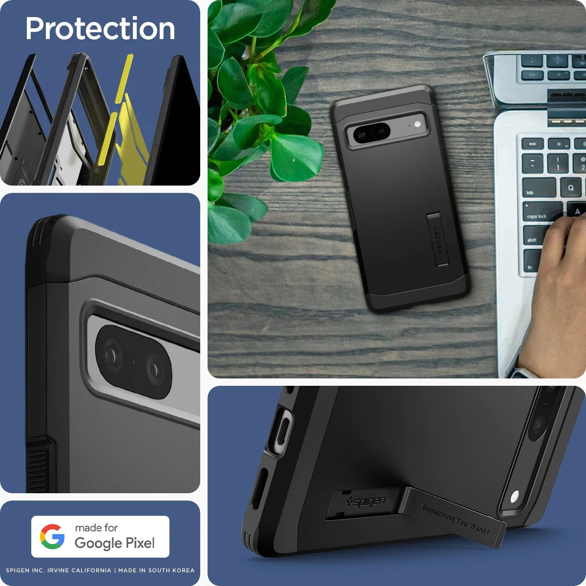 Google Pixel 7 Case Tough Armor Black