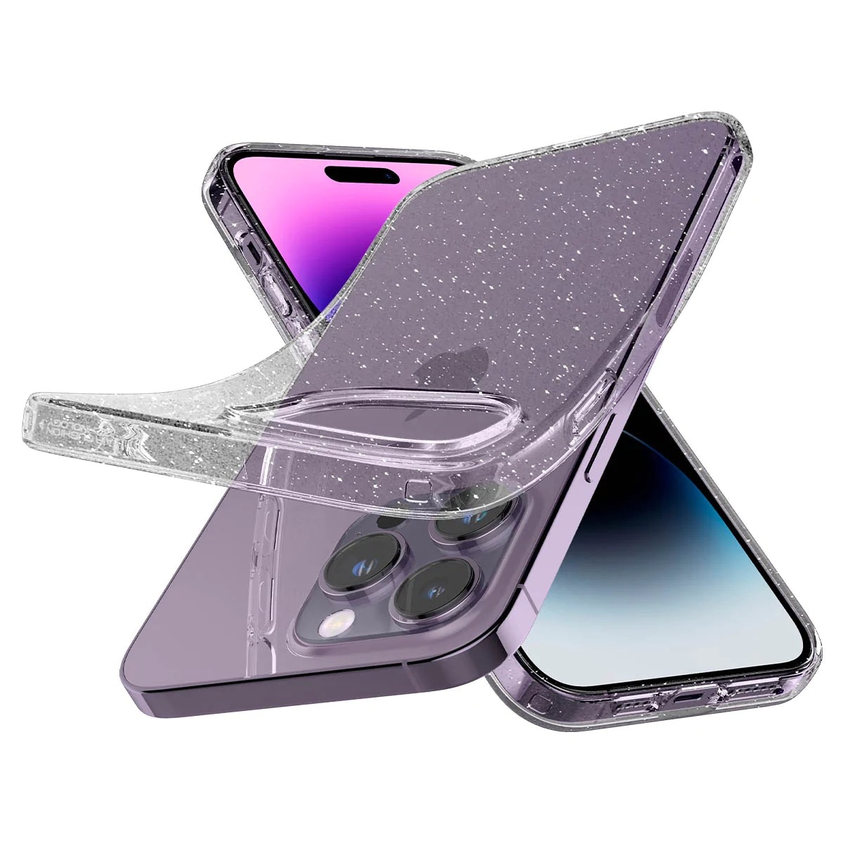 iPhone 14 Pro Max Case Liquid Crystal Glitter Crystal