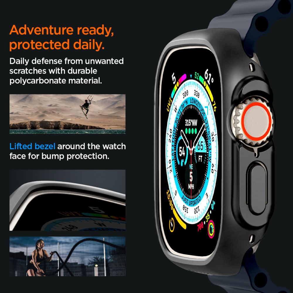 Apple Watch Ultra 49mm Case Thin Fit Black