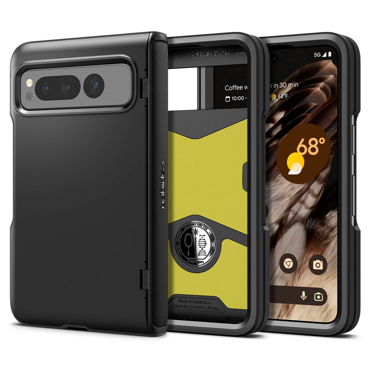 Galaxy Z Fold 4 Slim Armor Pro Case Black