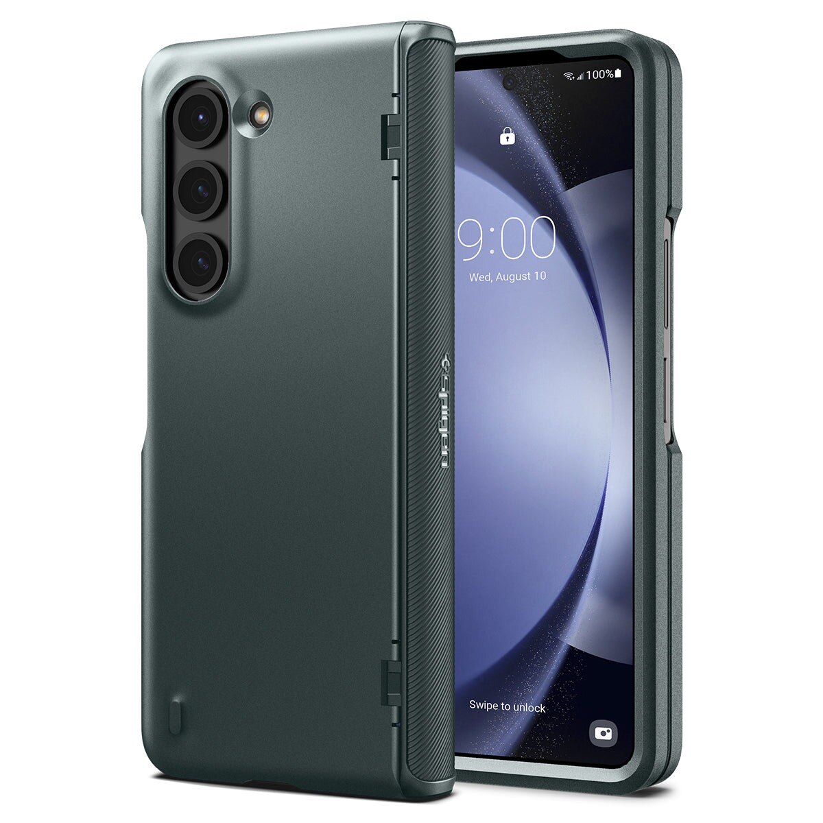 Galaxy Z Fold 5 Slim Armor Pro Case Abyss Green