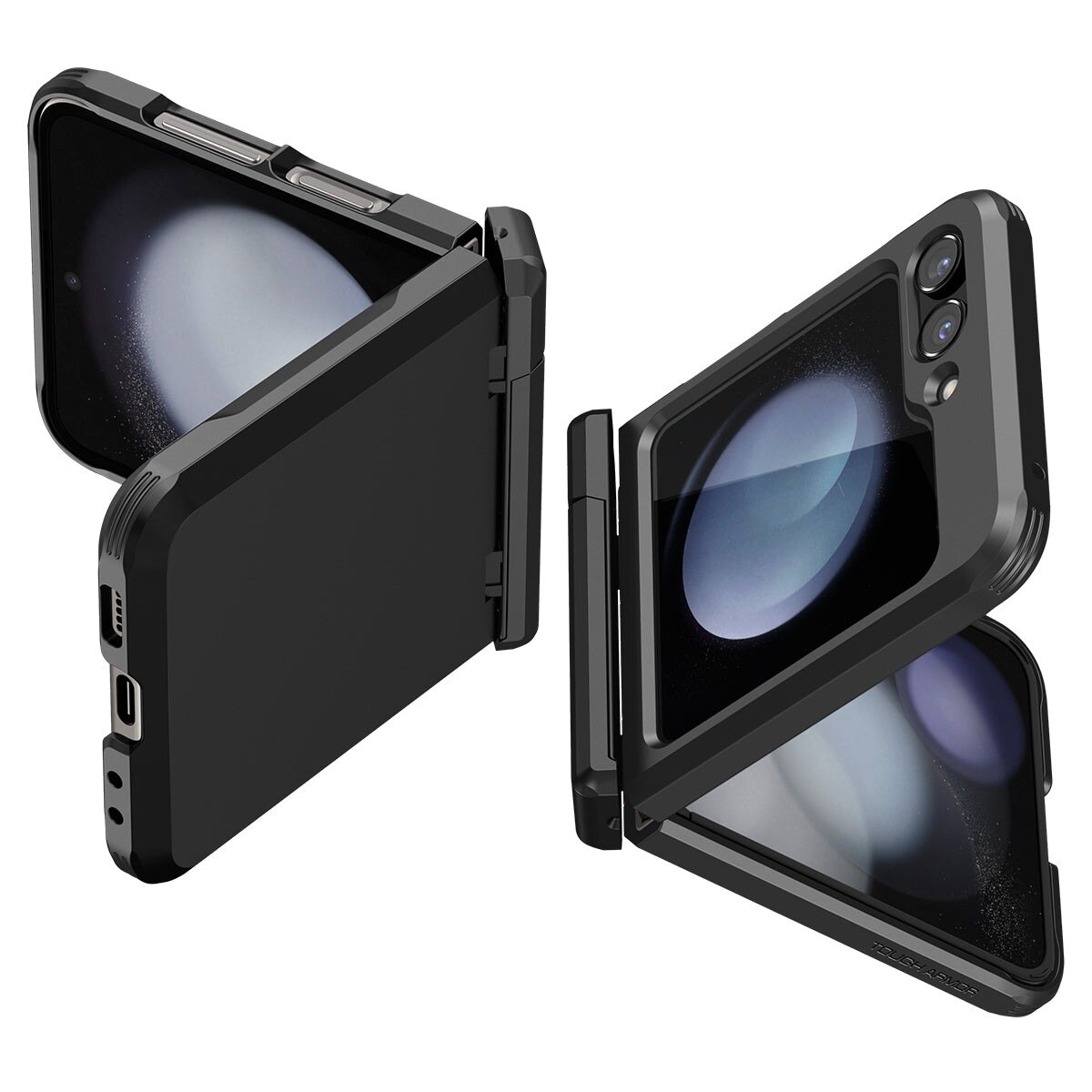 Galaxy Z Flip 5 Case Tough Armor Pro Black