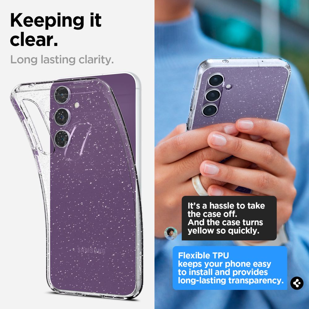 Samsung Galaxy S23 FE Case Liquid Crystal Glitter Crystal Quartz