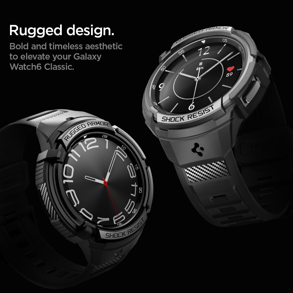 Samsung Galaxy Watch 6 Classic 47mm Case Rugged Armor Pro sort