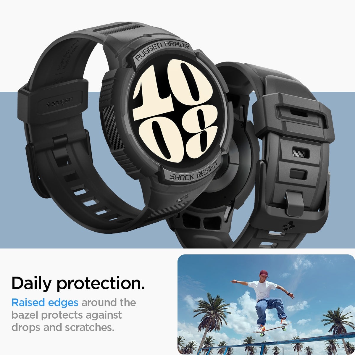 Samsung Galaxy Watch 6 40mm Case Rugged Armor Pro sort