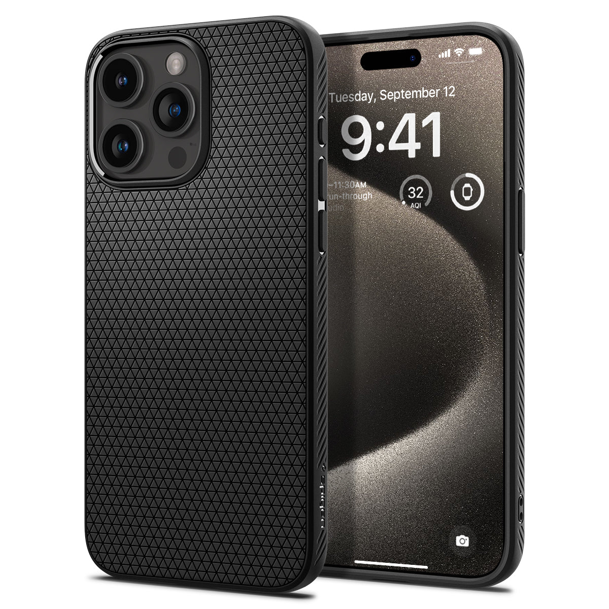 iPhone 15 Pro Max Case Liquid Air Black