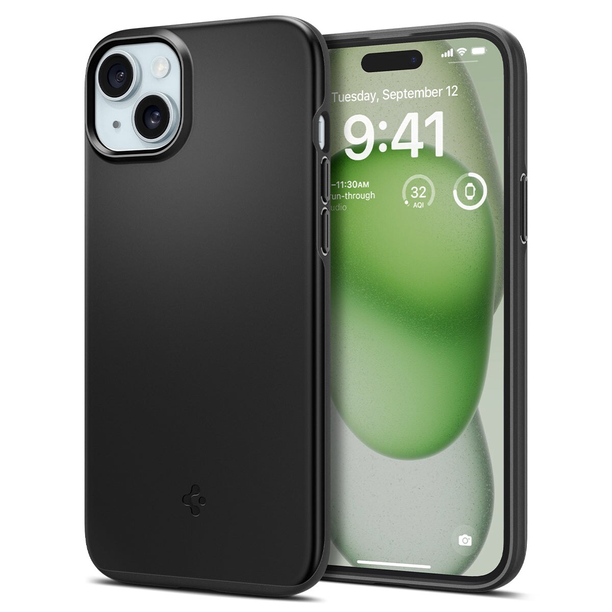 iPhone 15 Plus Case Thin Fit Black