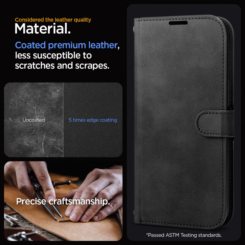 iPhone 15 Pro Wallet S Pro Cover Black