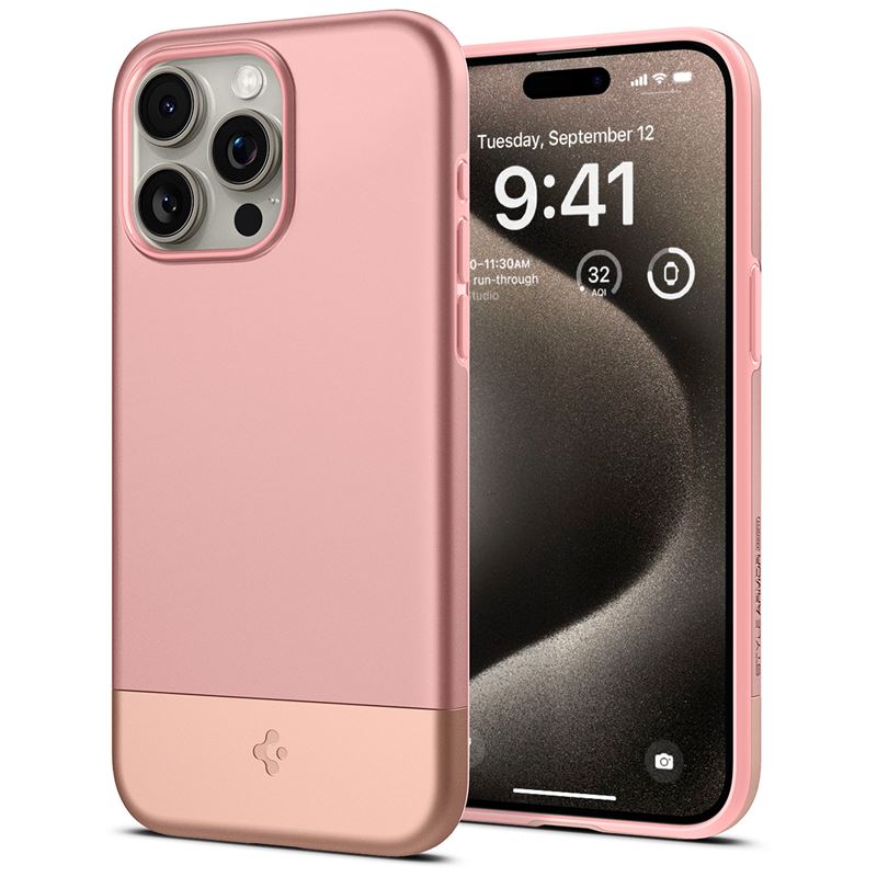 iPhone 15 Pro Cover Style Armor MagSafe Rose Gold