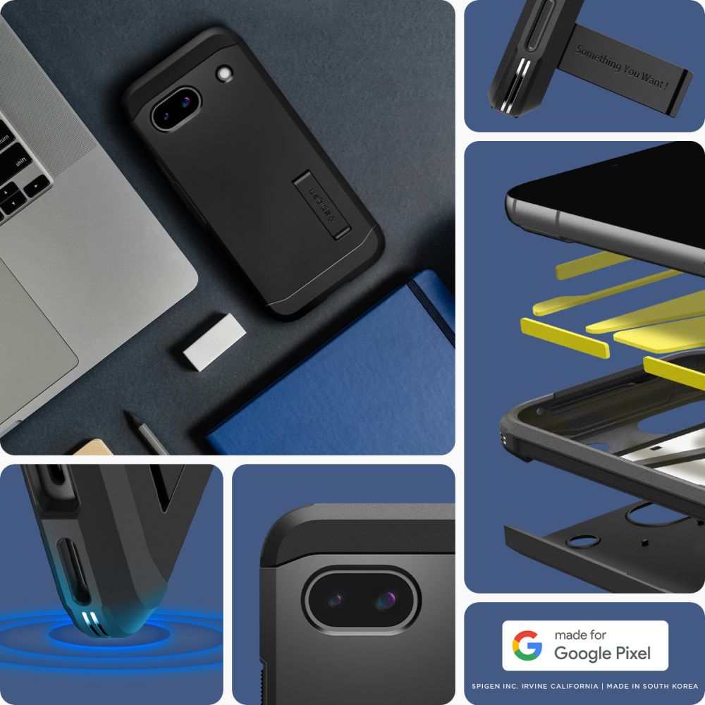 Google Pixel 8a Case Tough Armor Black