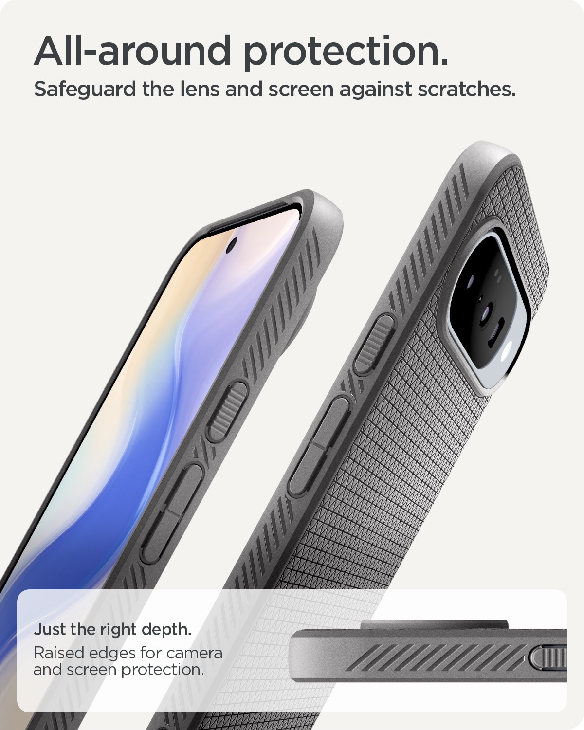 Google Pixel 10 Pro Case Liquid Air MagSafe Marble Gray