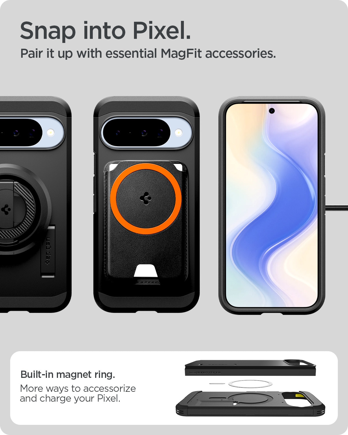 Google Pixel 10 Case Tough Armor MagSafe Black