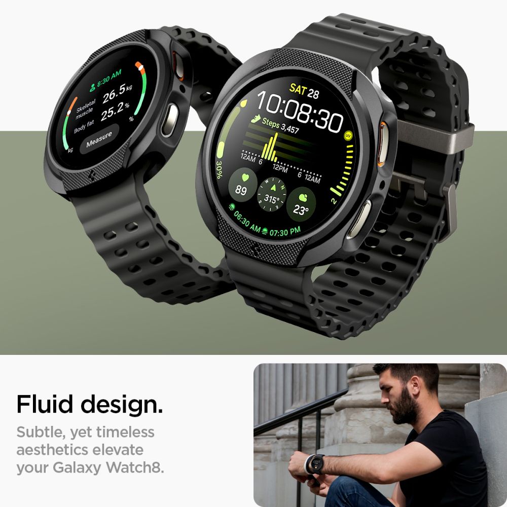 Samsung Galaxy Watch 8 44mm Cover Liquid Air Black
