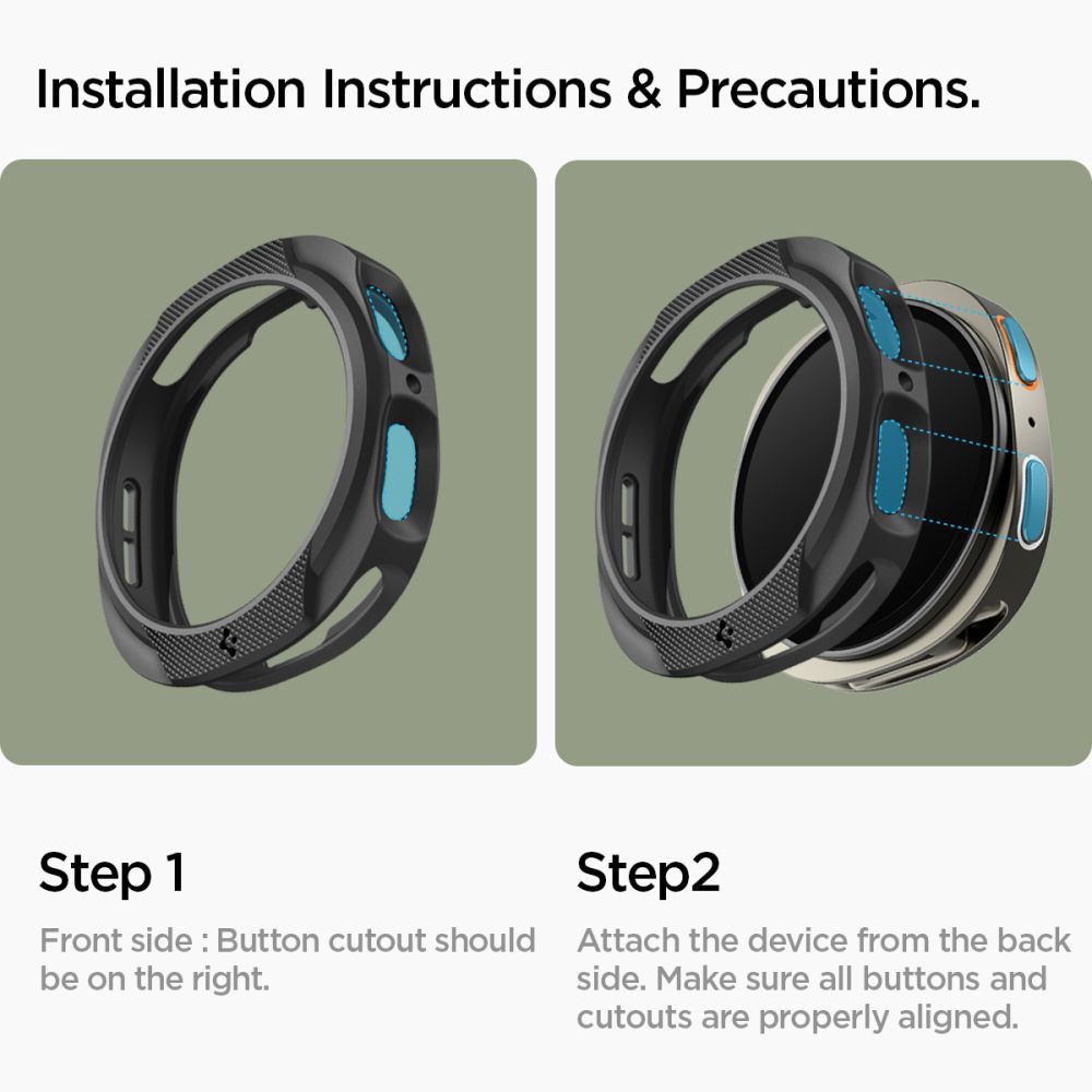 Samsung Galaxy Watch 8 44mm Cover Liquid Air Black
