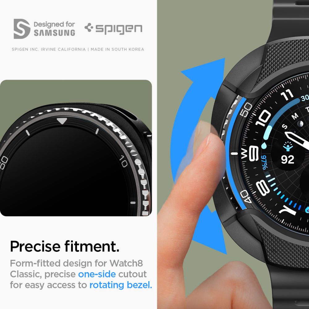 Samsung Galaxy Watch 8 Classic Cover Liquid Air Black