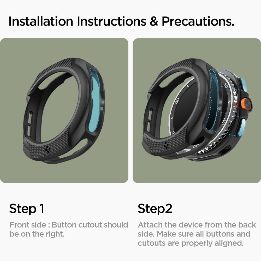 Samsung Galaxy Watch 8 Classic Cover Liquid Air Black