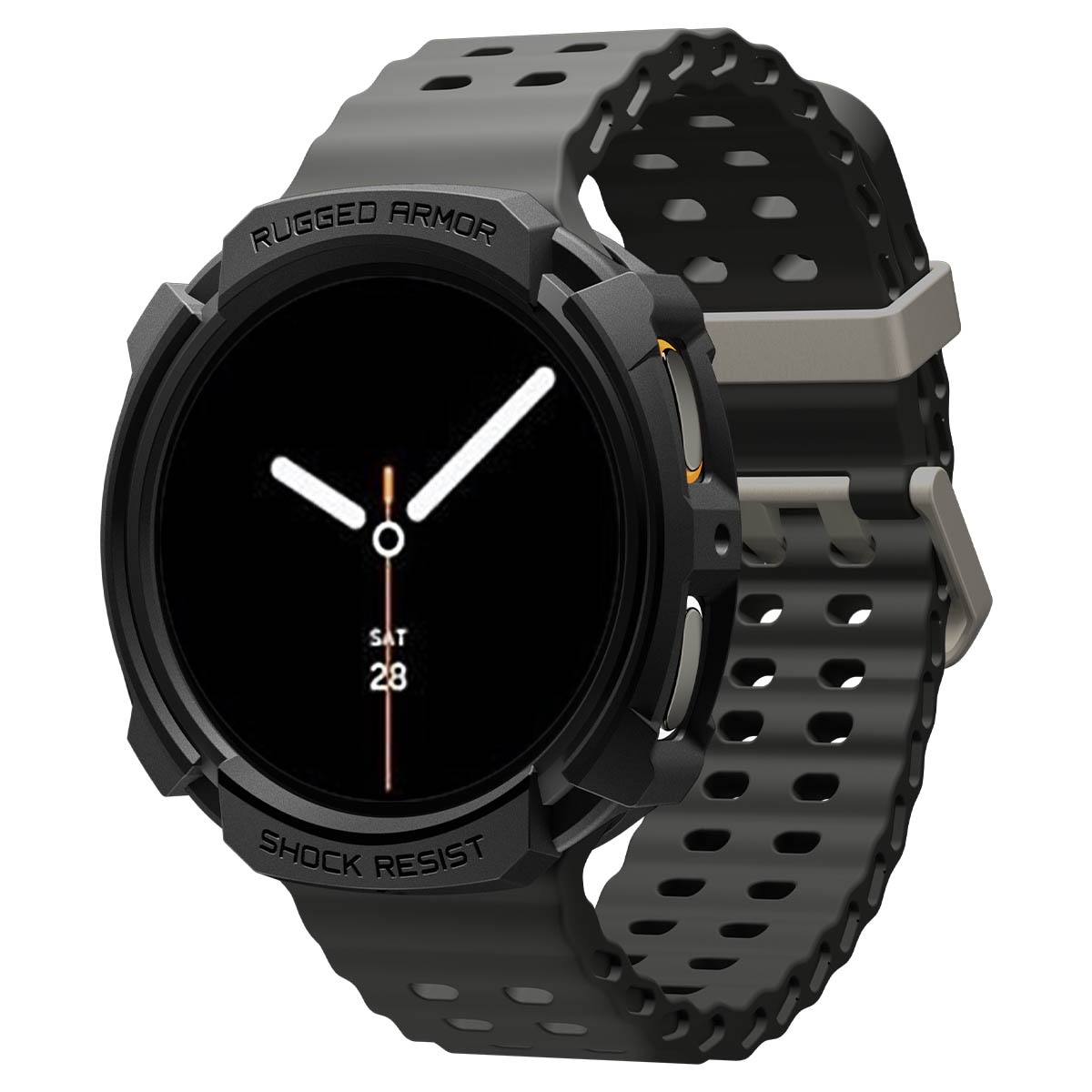 Samsung Galaxy Watch 8 44mm Case Rugged Armor Black