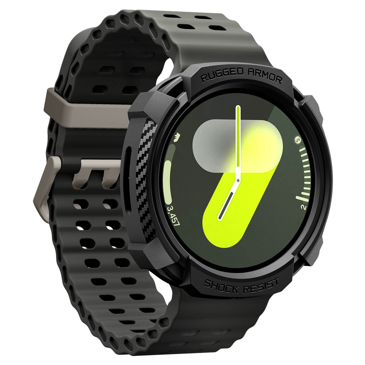 Samsung Galaxy Watch 8 44mm Case Rugged Armor Black