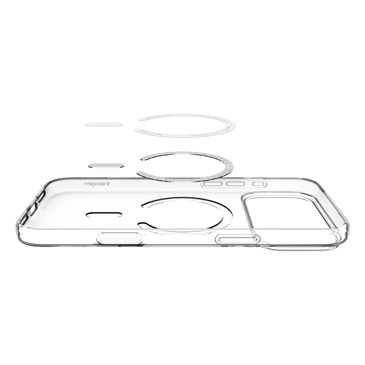 iPhone 17 Pro Max Case Liquid Crystal MagSafe Clear White