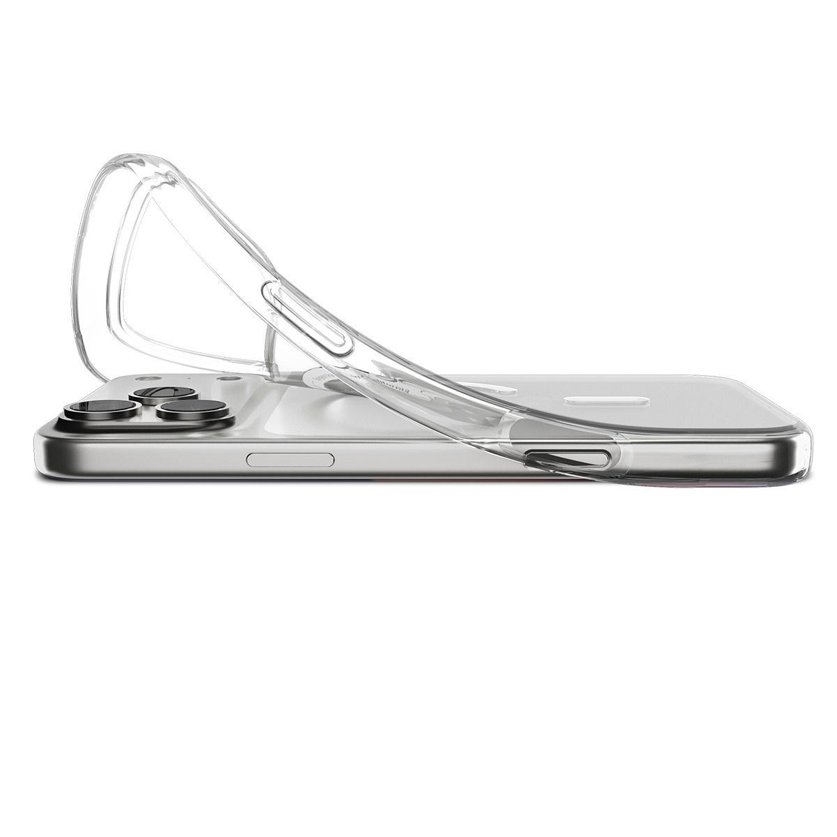 iPhone 17 Pro Max Case Liquid Crystal MagSafe Clear White