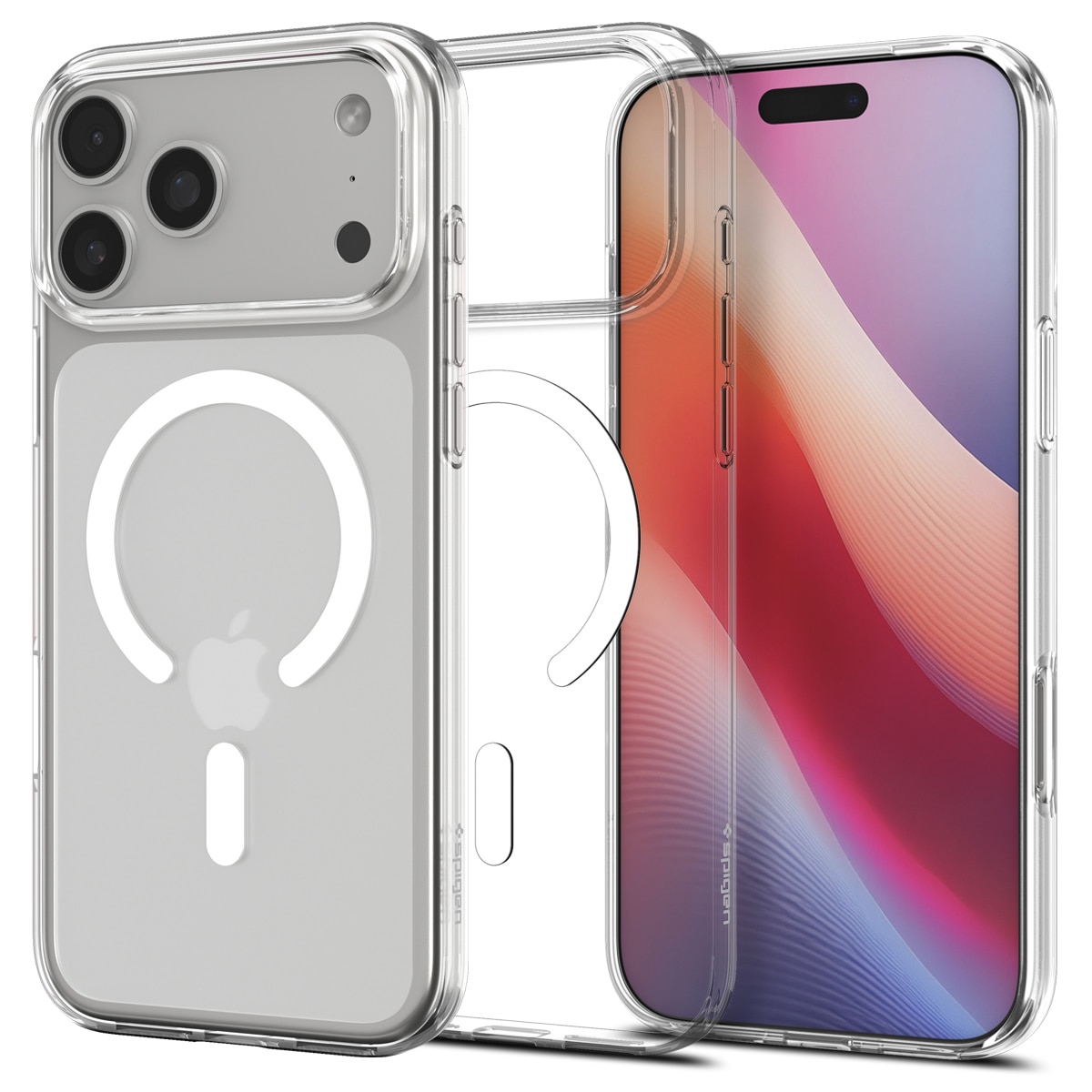 iPhone 17 Pro Case Liquid Crystal MagSafe Clear White