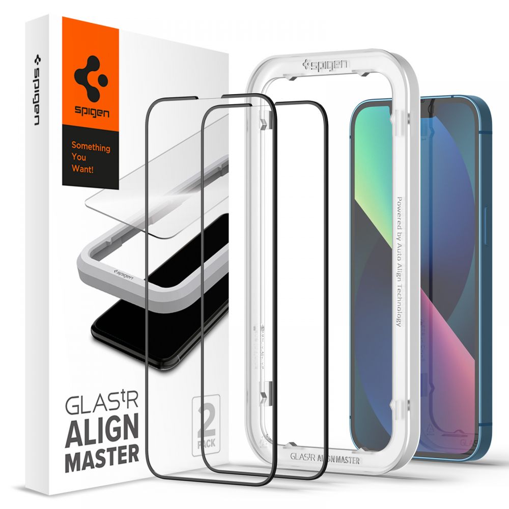 iPhone 13 AlignMaster GLAS.tR Black (2-pack)