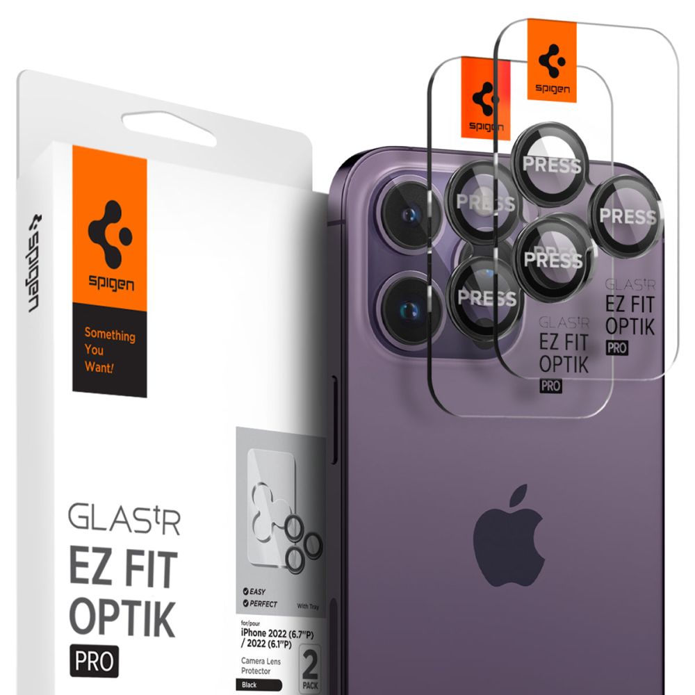 iPhone 14 Pro Max EZ Fit Optik Pro Lens Protector (2-pack) Black