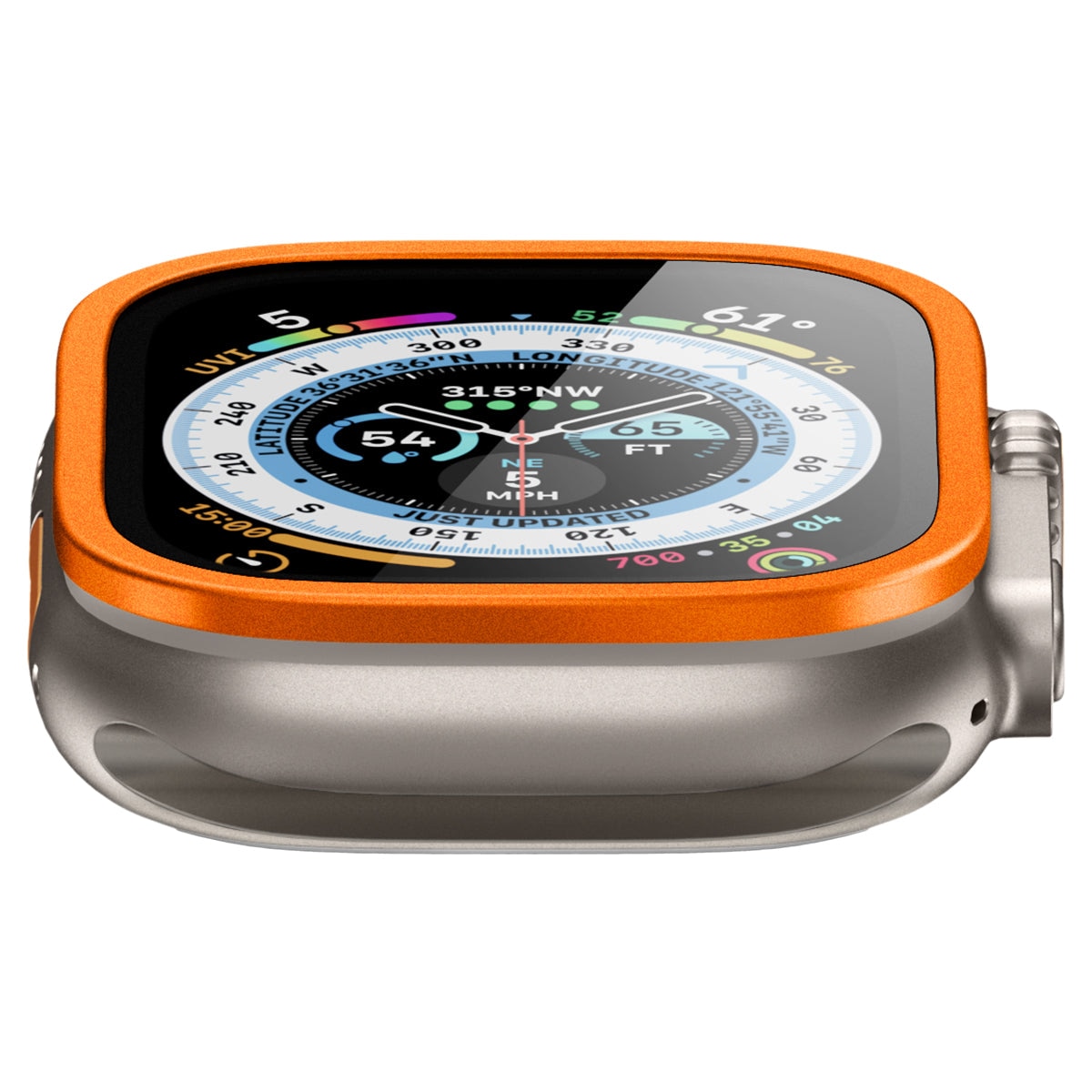 Apple Watch Ultra 49mm Screen Protector Glas.tR Slim Pro orange