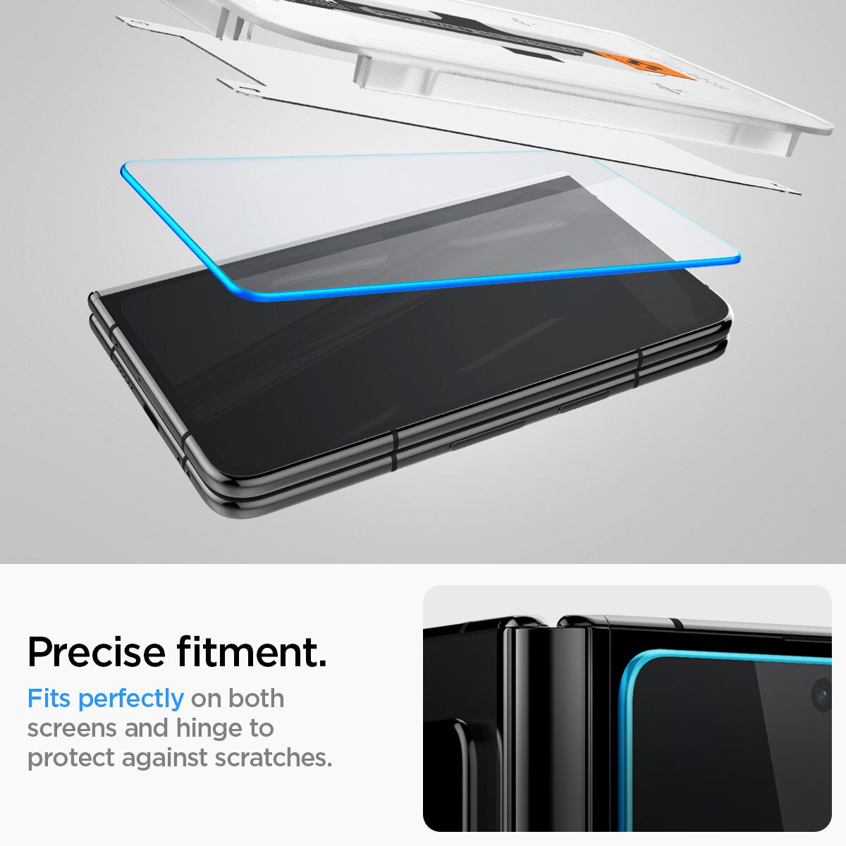 Google Pixel 9 Pro Fold Cover Screen Protector GLAS.tR EZ Fit (2-pack)