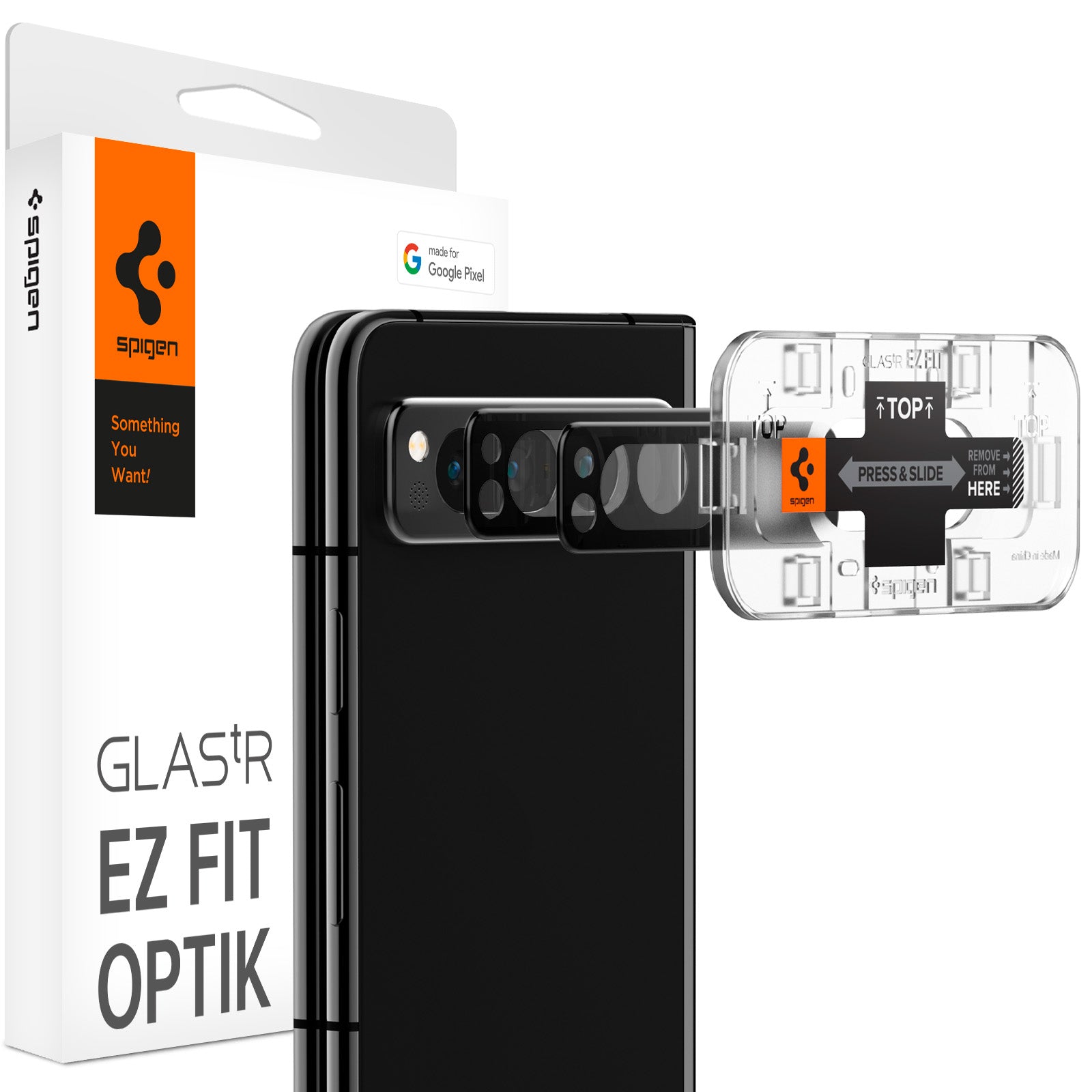 Google Pixel Fold EZ Fit Optik Lens Protector (2-pack) Black